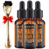 Abera Natural Hair & Beard Growth Set with Biotin & Castor Oil (3-Pack + Gift)